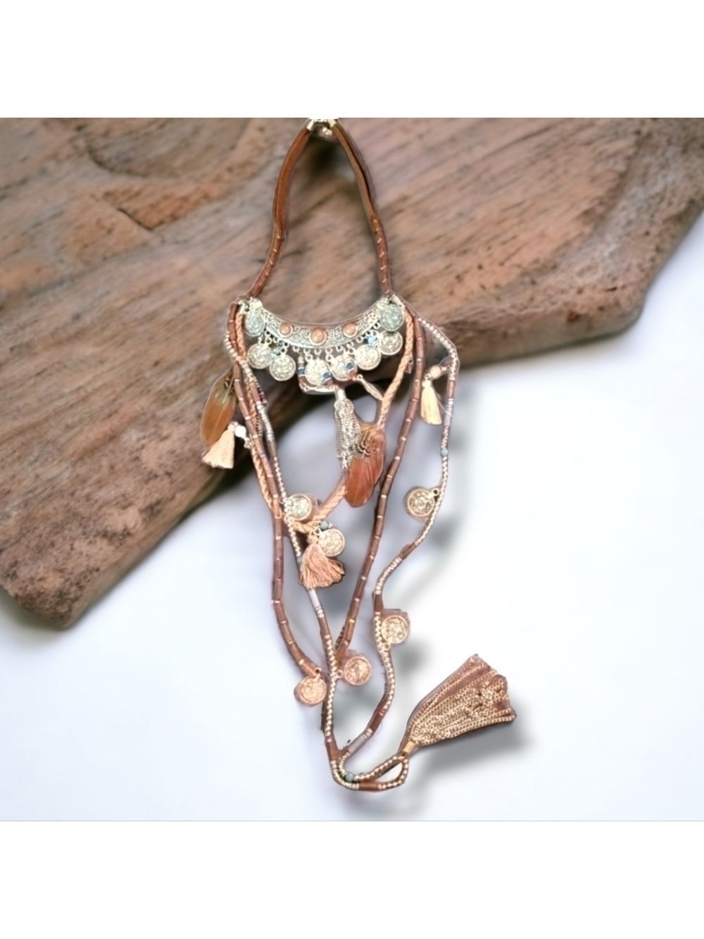 Boho Multi Layer Necklace - Large Handcrafted